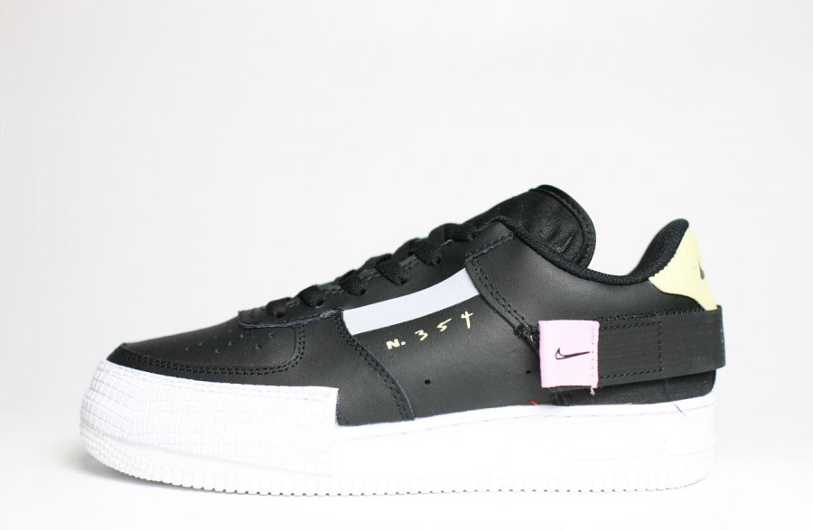кроссовки Nike Air Force 1 Type Black - Grailify