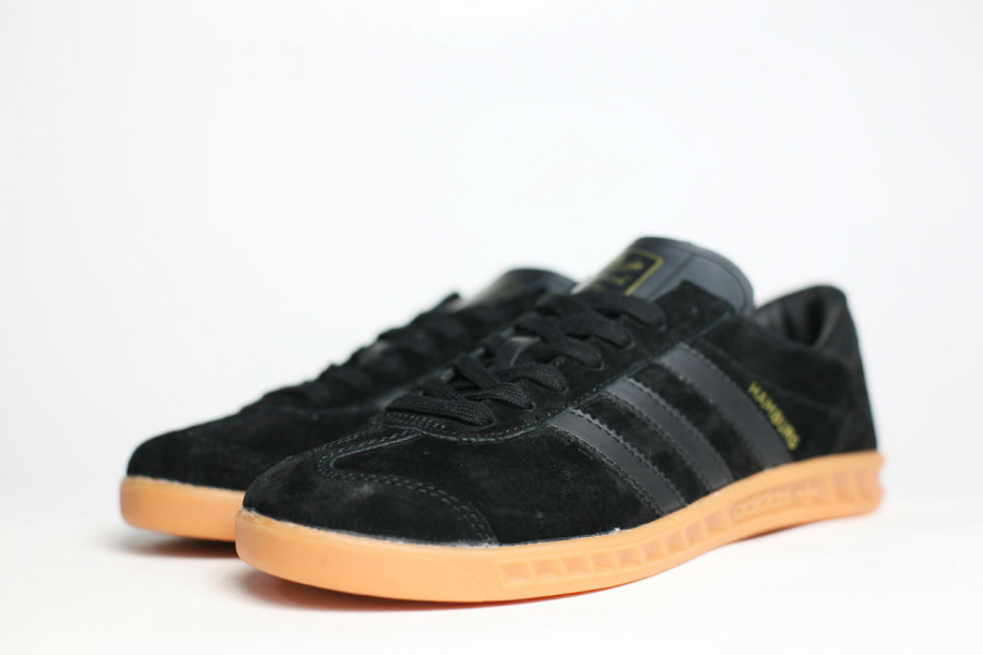кроссовки Adidas Hamburg Black / Gum