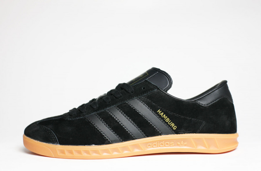 кроссовки Adidas Hamburg Black / Gum