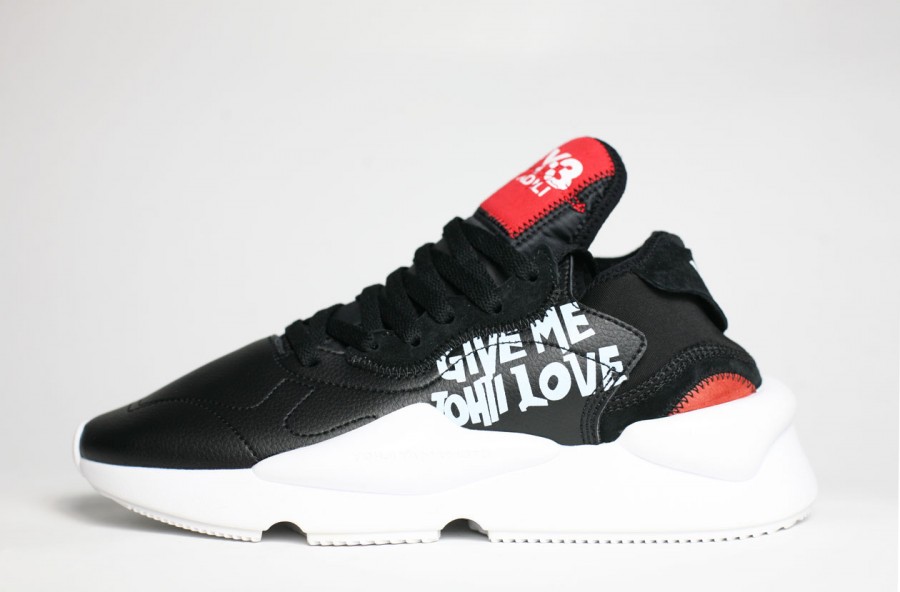 кроссовки Adidas Y-3 Kaiwa Black / White / Red
