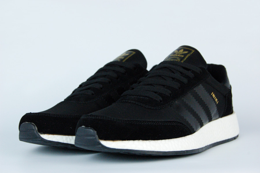 кроссовки Adidas Iniki Runner Boost Black / Black / White