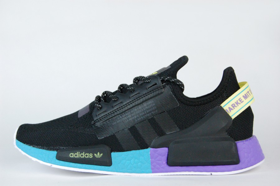 Кроссовки Adidas NMD R1 V2 Wmns Black / Blue