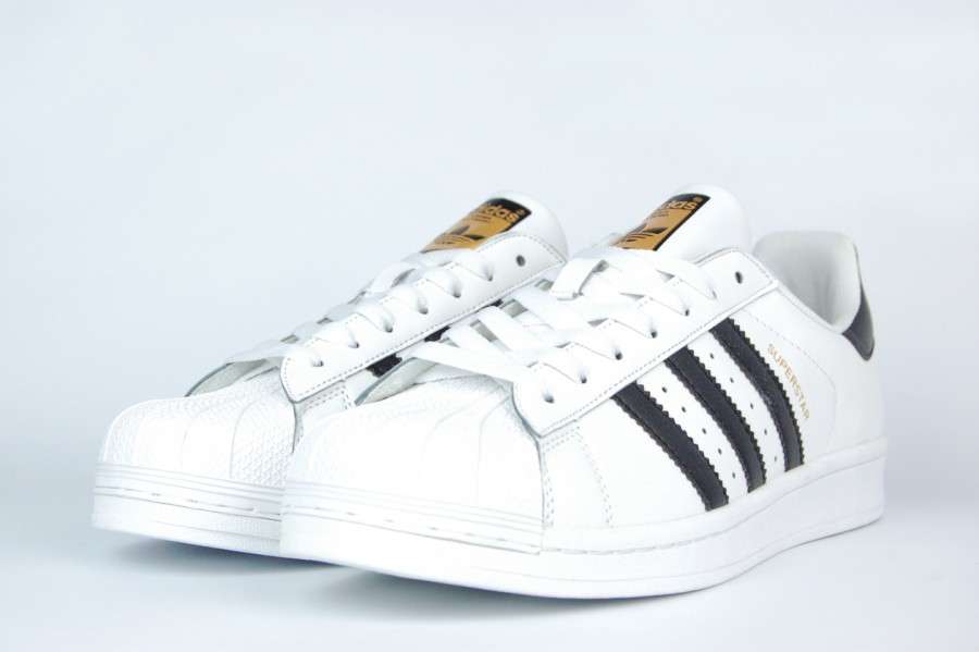 кроссовки Adidas Superstar White / Black Stripes
