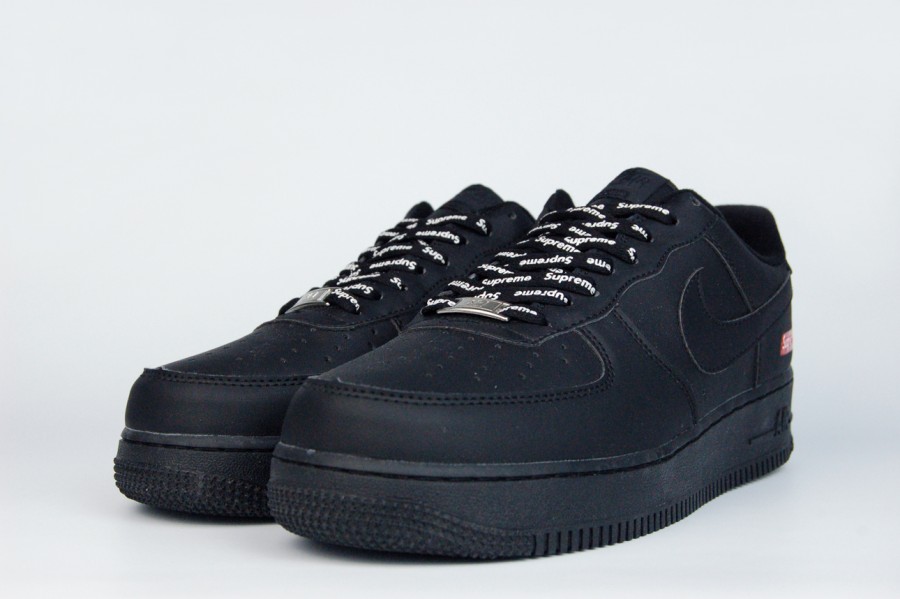 кроссовки Nike Air Force 1 Low x Supreme Triple Black