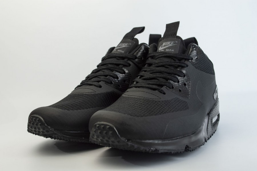 кроссовки Nike Air Max 90 Mid Winter Triple Black