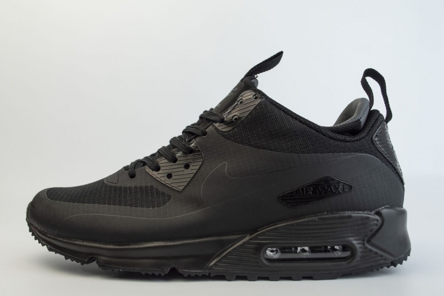 кроссовки Nike Air Max 90 Mid Winter Triple Black