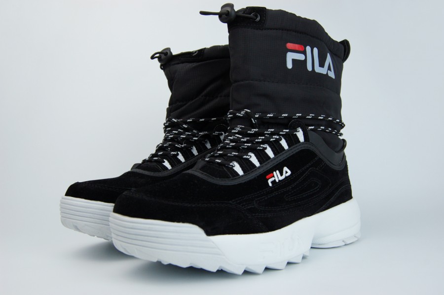 сапоги FILA Fur Black / White