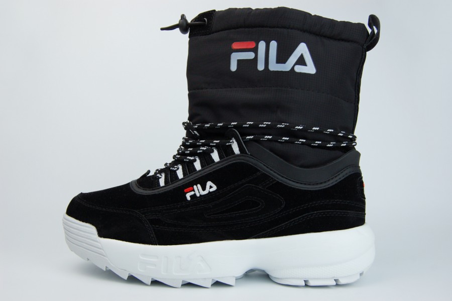 сапоги FILA Fur Black / White