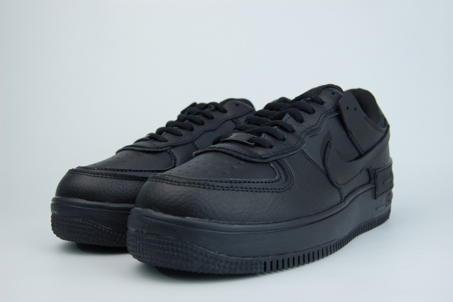 кроссовки Nike Air Force 1 Low Shadow Fur Triple Black