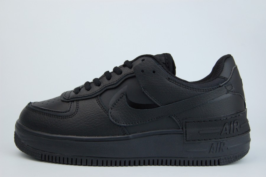 кроссовки Nike Air Force 1 Low Shadow Fur Triple Black