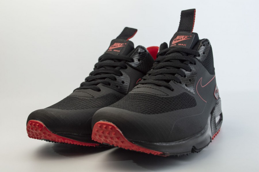 кроссовки Nike Air Max 90 Mid Winter Black / Red