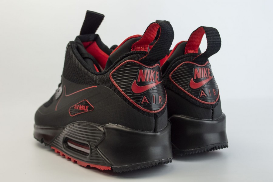 кроссовки Nike Air Max 90 Mid Winter Black / Red