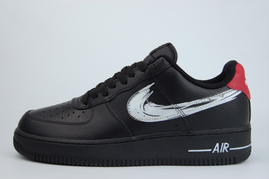 кроссовки Nike Air Force 1 Low Brushstroke Black