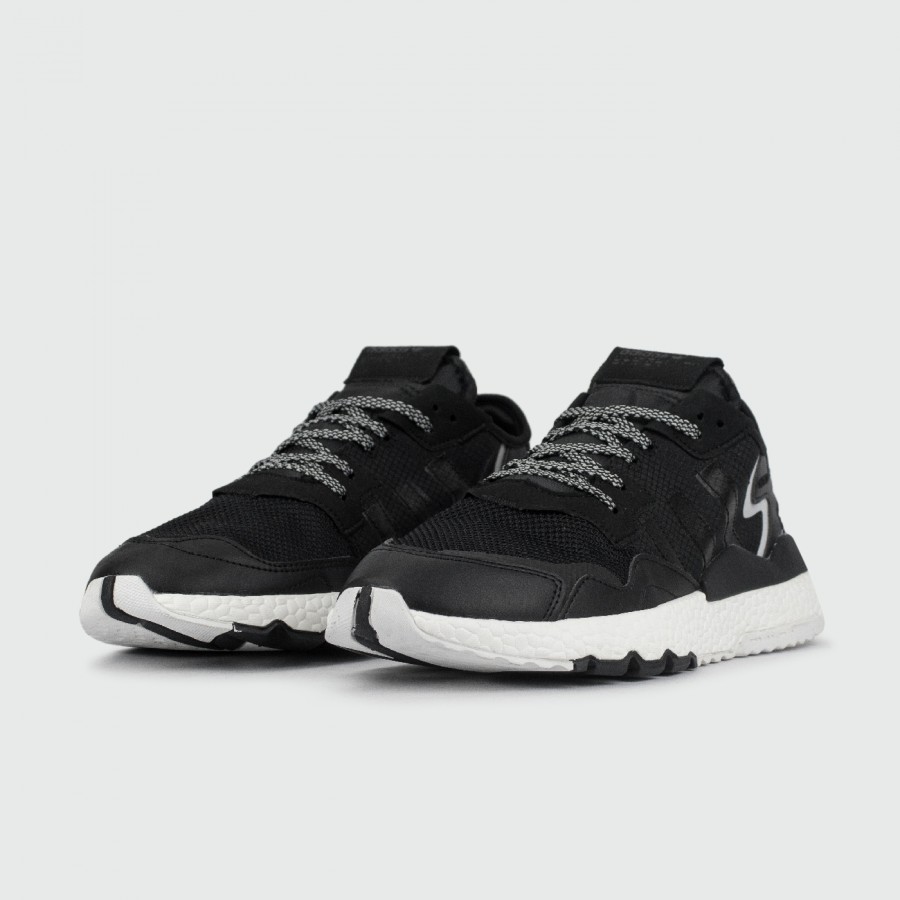 кроссовки Adidas Nite Jogger Black / White