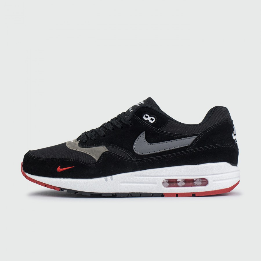 кроссовки Nike Air Max 1 Suede Black / White / Red