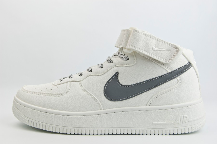 кроссовки Nike Air Force 1 Mid White / Silver