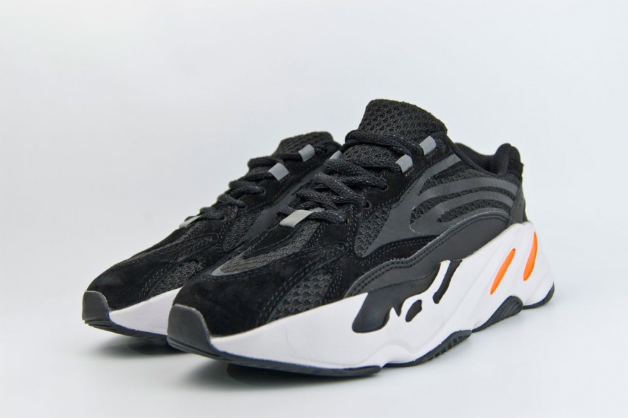 кроссовки Adidas Yeezy Boost 700 v2 Wmns Black / Ftwr White-Orange