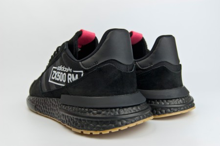 кроссовки Adidas ZX 500 RM Boost Big Logo Black