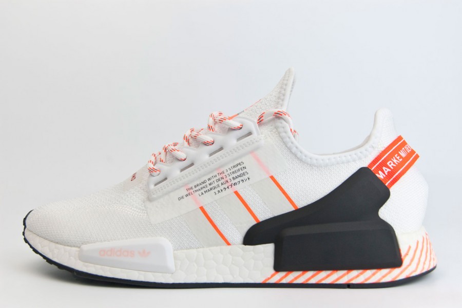 кроссовки Adidas NMD R1 V2 White / Orange