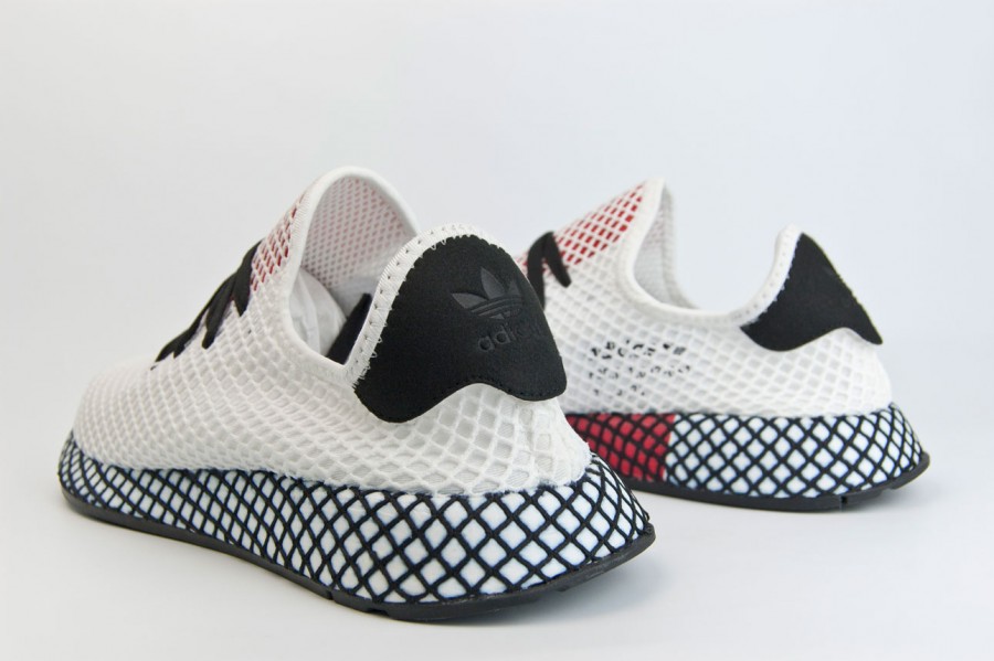 кроссовки Adidas Deerupt Runner White / Red / Black