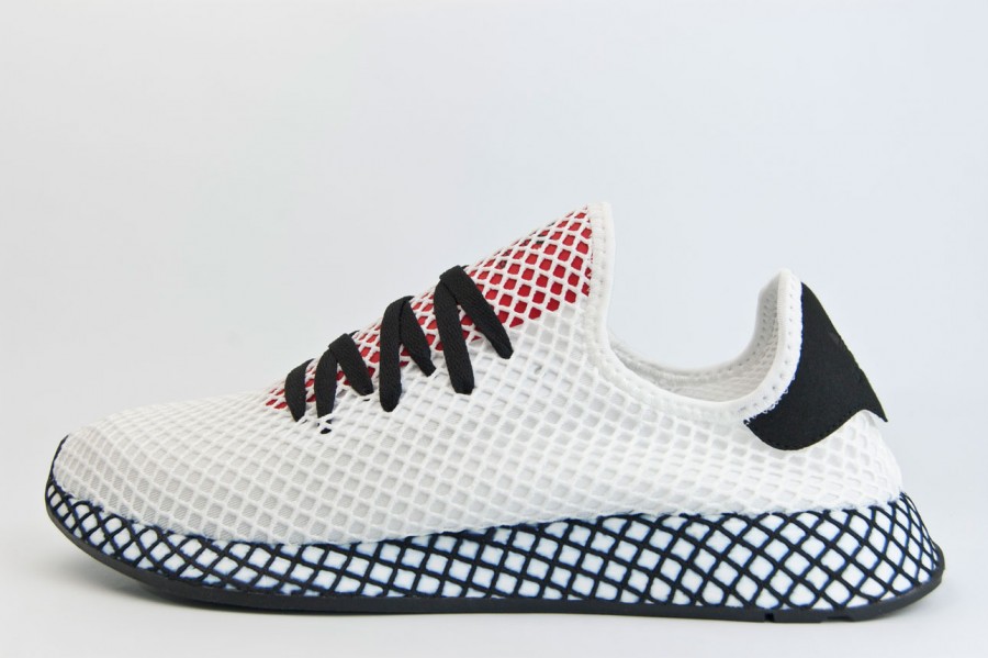 кроссовки Adidas Deerupt Runner White / Red / Black