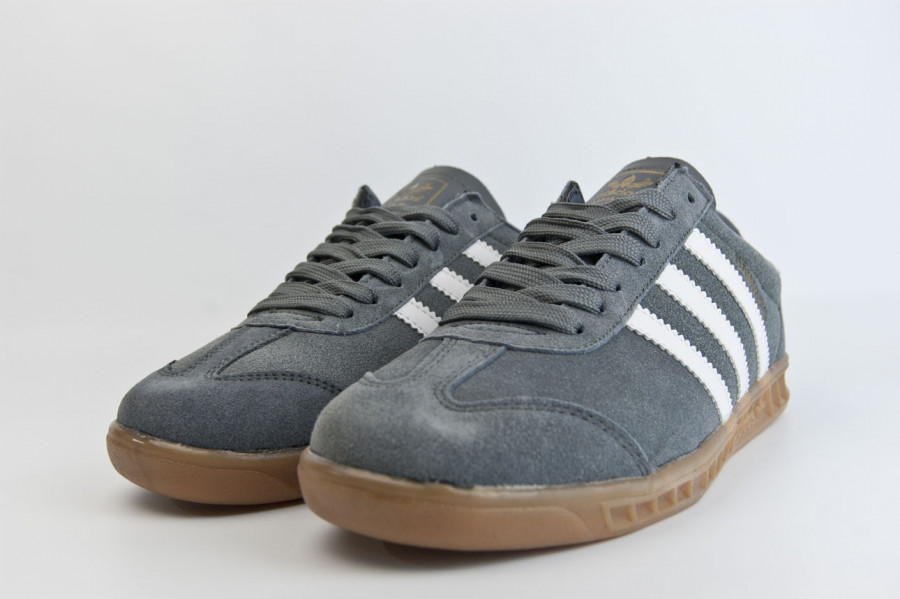 кроссовки Adidas Hamburg Grey / Gum Ftwr