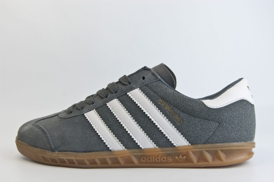 кроссовки Adidas Hamburg Grey / Gum Ftwr