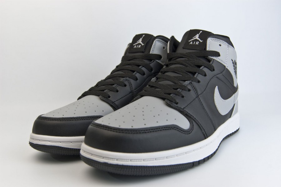 кроссовки Nike Air Jordan 1 Grey / Black