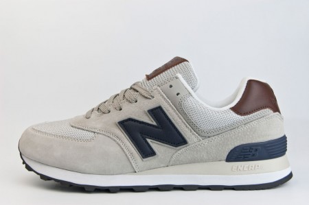 Кроссовки New Balance 574 L.Grey / Brown