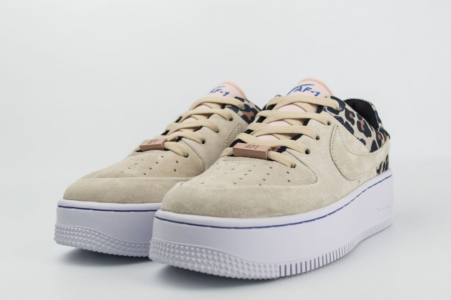 кроссовки Nike Air Force 1 Sage Low Leopard