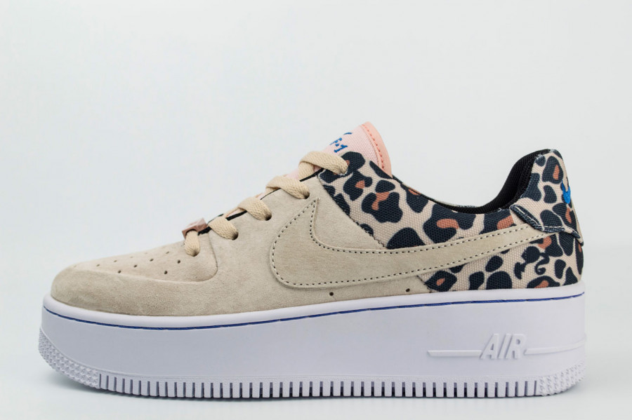 кроссовки Nike Air Force 1 Sage Low Leopard