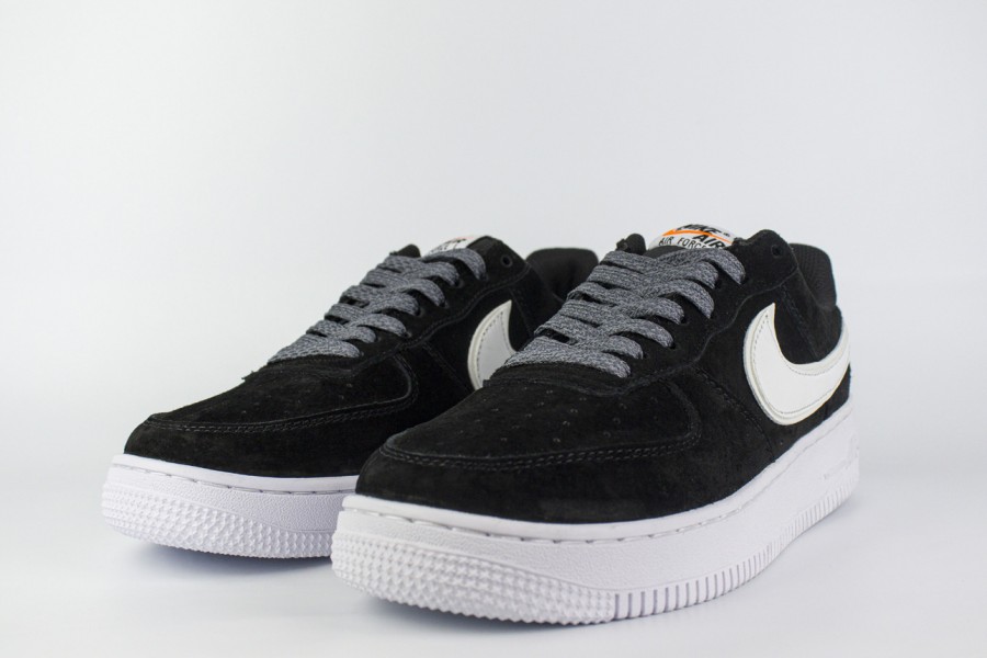 кроссовки Nike Air Force 1 Low Suede Black / White