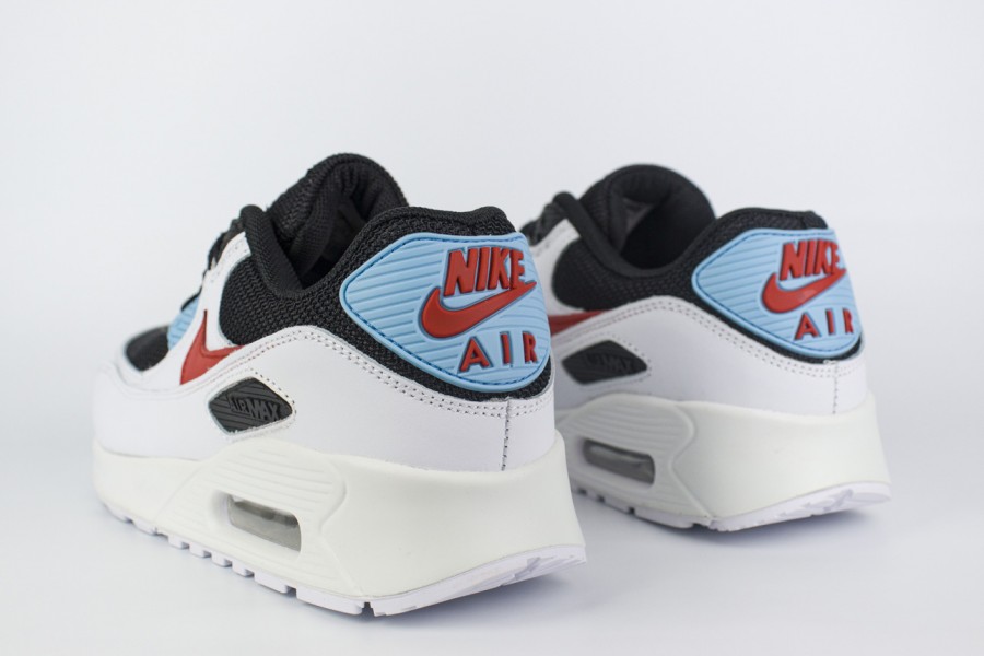 кроссовки Nike Air Max 90 Wmns White / Black / Blue