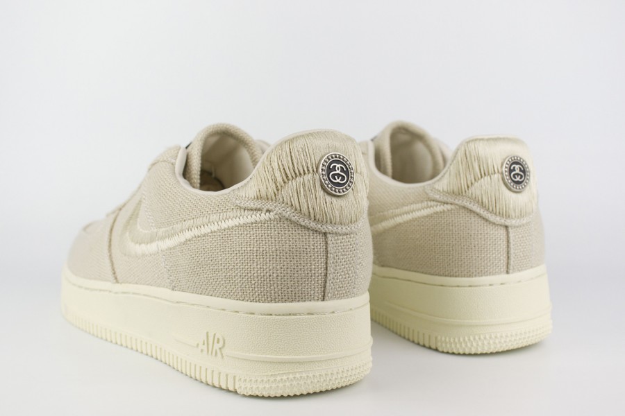 кроссовки Nike Air Force 1 Low Wmns x Stussy Fossil