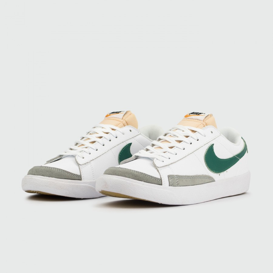 кроссовки Nike Blazer Low 77 Leather White / Green