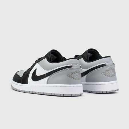кроссовки Nike Air Jordan 1 Low Black / Grey "Shadow Toe"