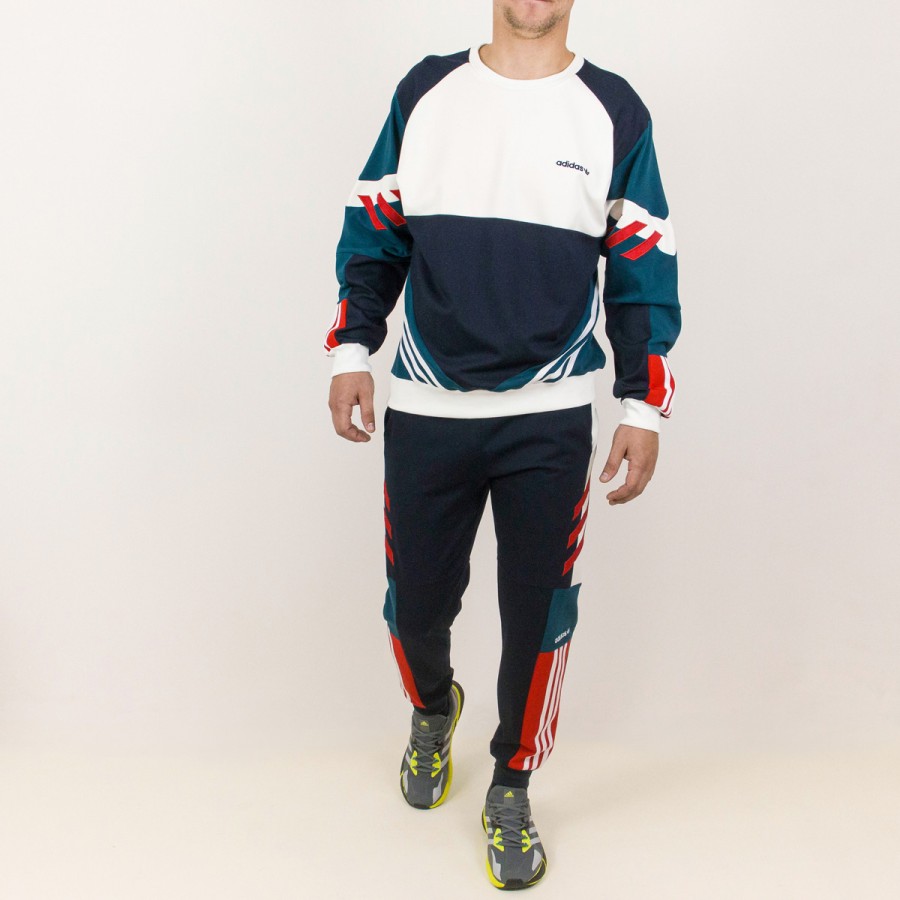 спортивный костюм Adidas White / Blue