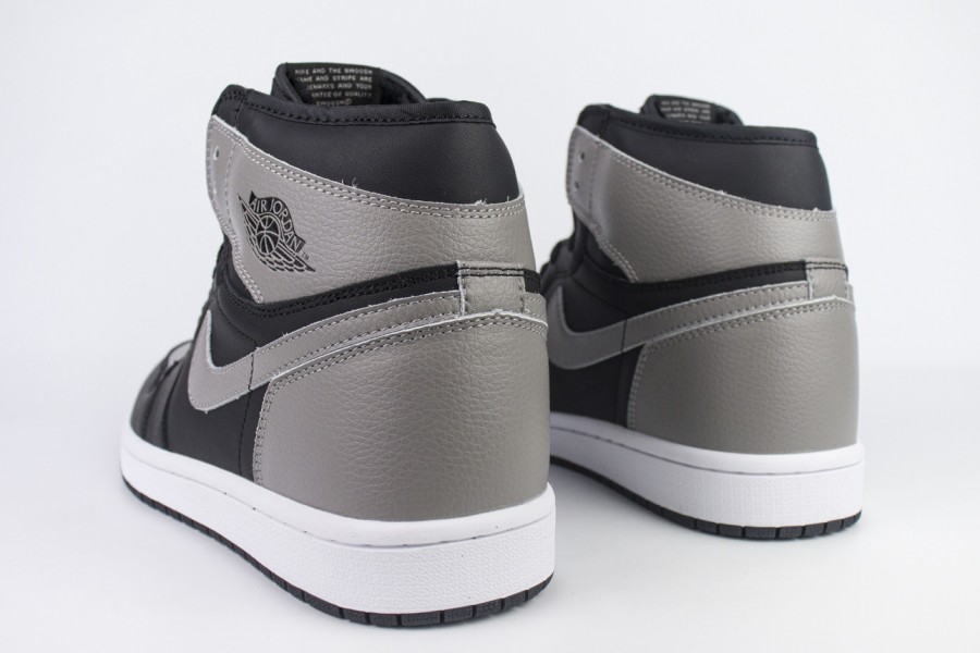 кроссовки Nike Air Jordan 1 Black / Grey with Fur