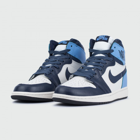 кроссовки Nike Air Jordan 1 White / Blue