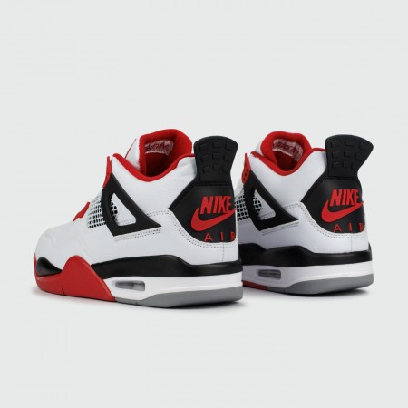 кроссовки Nike Air Jordan 4 Retro White / Red