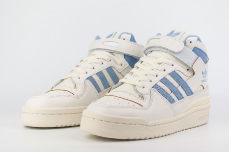 кроссовки Adidas Forum 84 Hi White / Blue Str.