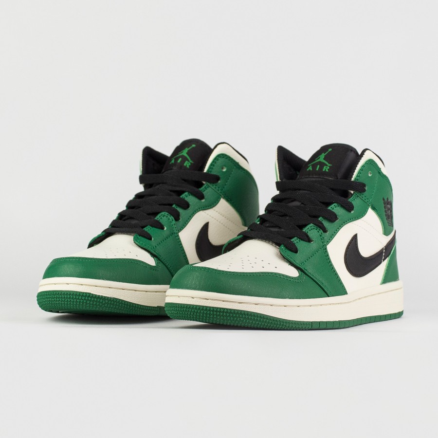 кроссовки Nike Air Jordan 1 Wmns Green / White