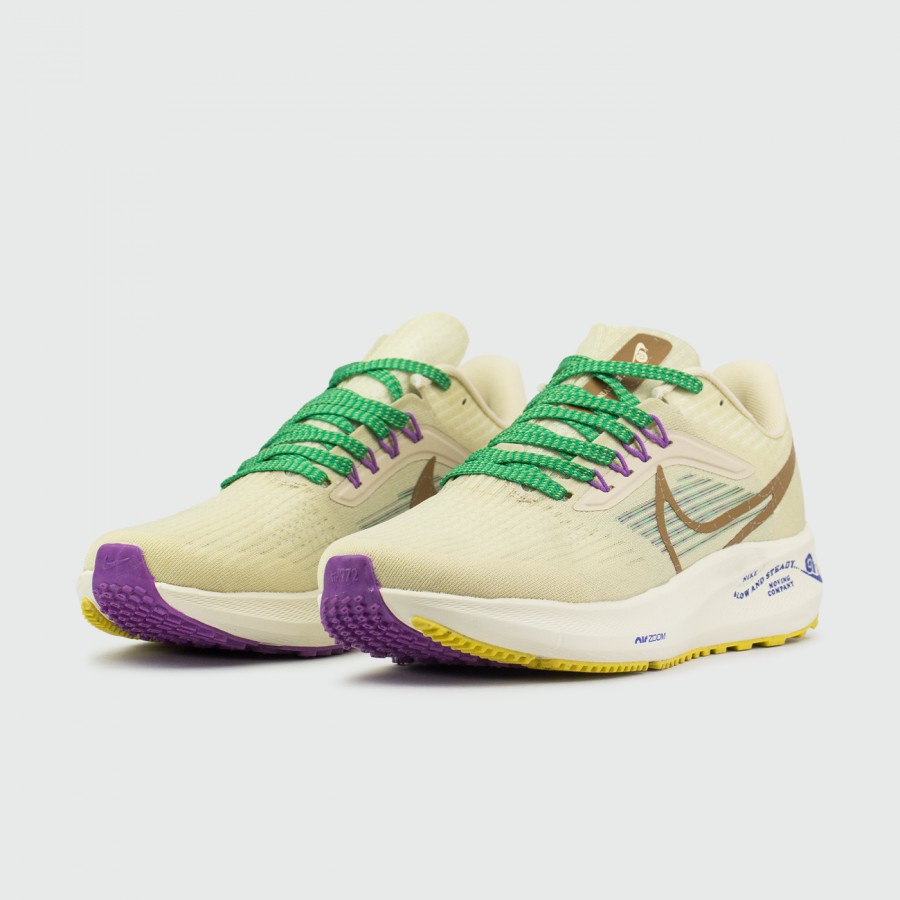кроссовки Nike Air Zoom Pegasus 39 Grey / Green Laces