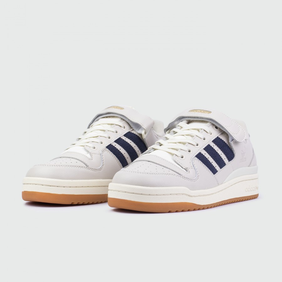 кроссовки Adidas Forum Low White / Navy / Gum