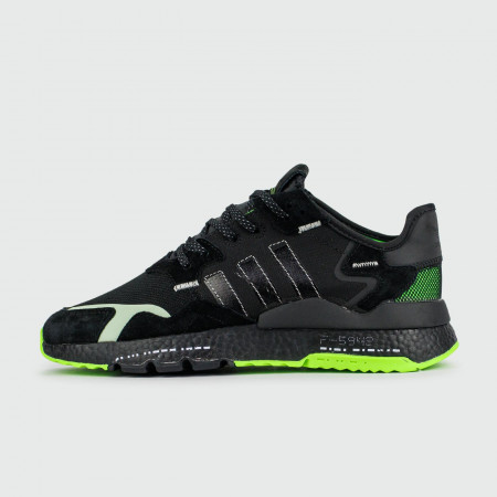 кроссовки Adidas Nite Jogger Black Green virt
