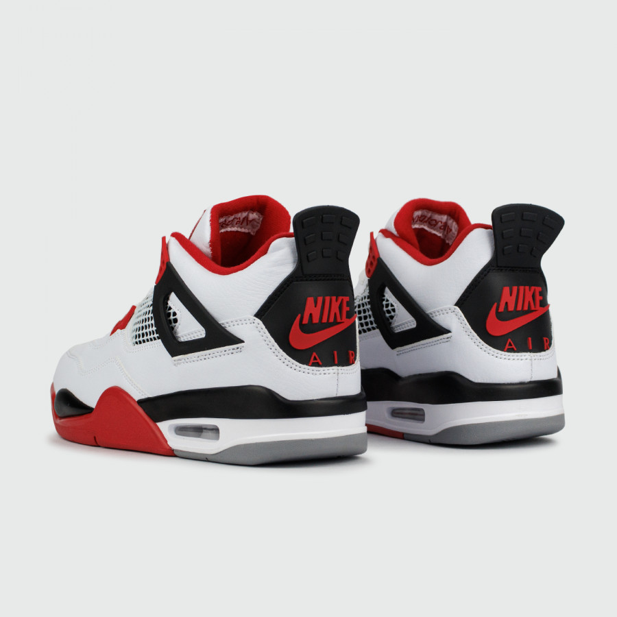 кроссовки Nike Air Jordan 4 Retro White / Red virt