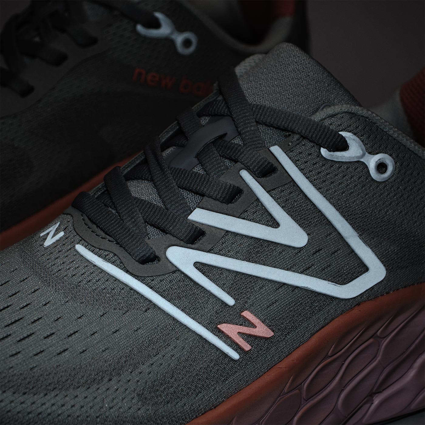 Кроссовки New Balance Fresh Foam x More V4 Grey Orange Wmns Кроссовки New Balance Fresh Foam x More V4 Grey Orange Wmns