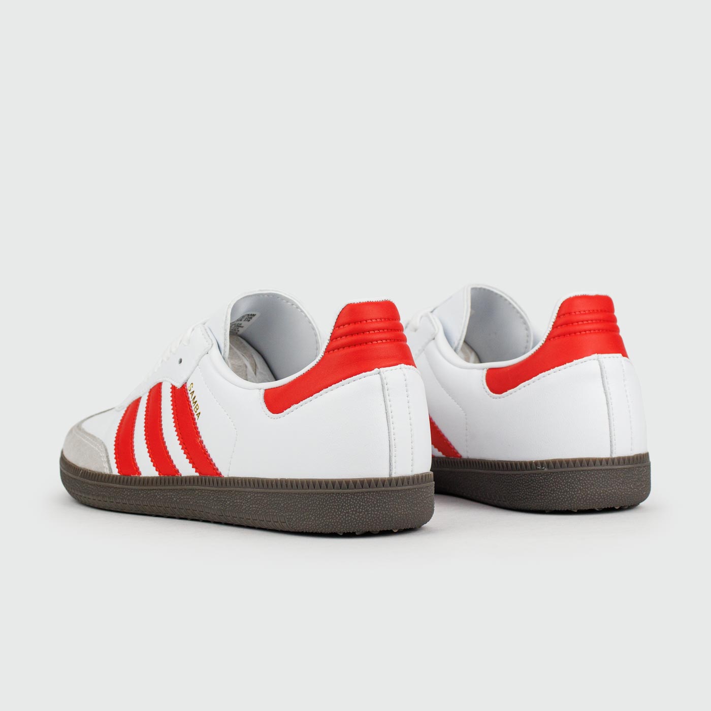 Кроссовки Adidas Samba OG White Red Str.