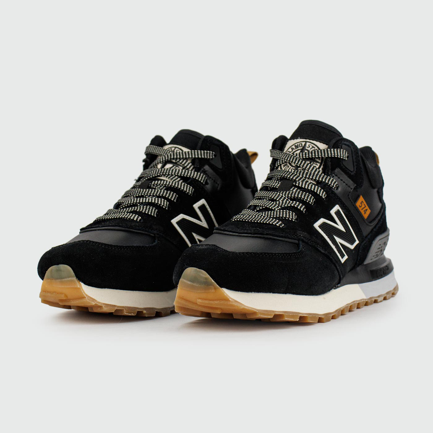 Кроссовки New Balance 574 Mid Black / White with Fur Wmns Кроссовки New Balance 574 Mid Black / White with Fur Wmns