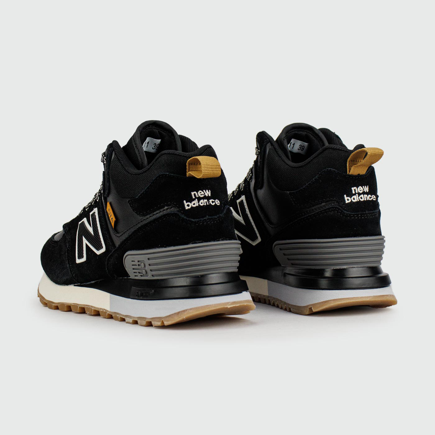 Кроссовки New Balance 574 Mid Black / White with Fur Wmns Кроссовки New Balance 574 Mid Black / White with Fur Wmns
